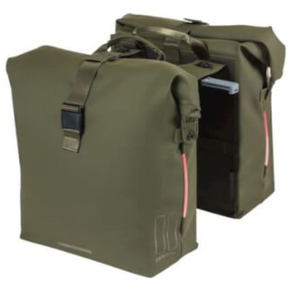 Basil TAS BAS SOHO DUBBEL NORDLICHT MIK MOSS GREEN 41L Moss Groen
