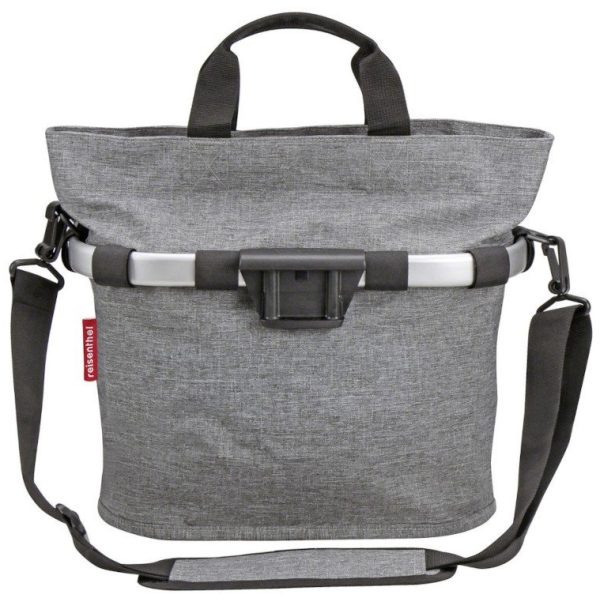 Klickfix STUURTAS BIKEBASKET OVAL S Twist Silver