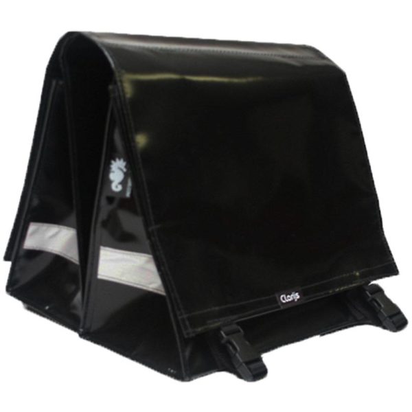 Clarijs fietstas dubbel XL PVC 46L Black