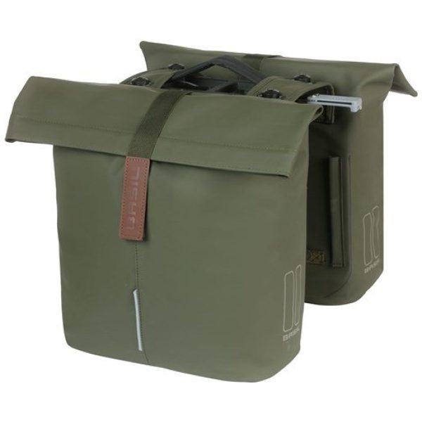 Basil fietstas dubbel City MIK 28-32L Moss Green