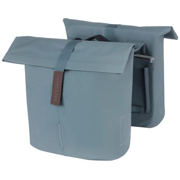 Basil fietstas dubbel City MIK 28-32 Graphite Blue