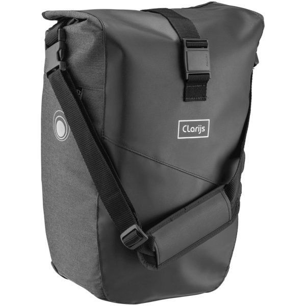 Clarijs fietstas solobag 24L zwart-grijs Grey