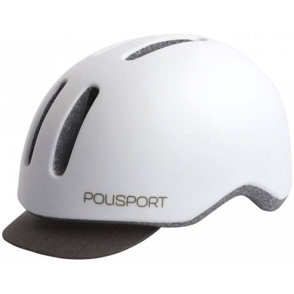 Polisport helm Commuter white matte Grijs|Wit