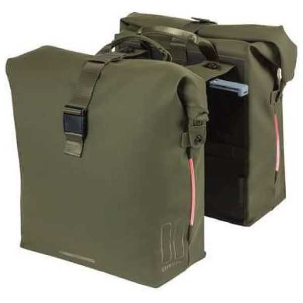 Basil TAS BAS SOHO DUBBEL NORDLICHT MIK MOSS GREEN 41L Moss Groen - Afbeelding 4