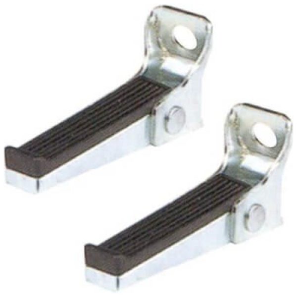 Bobike voetrusten 1118 fiets op as Zilver/Zwart