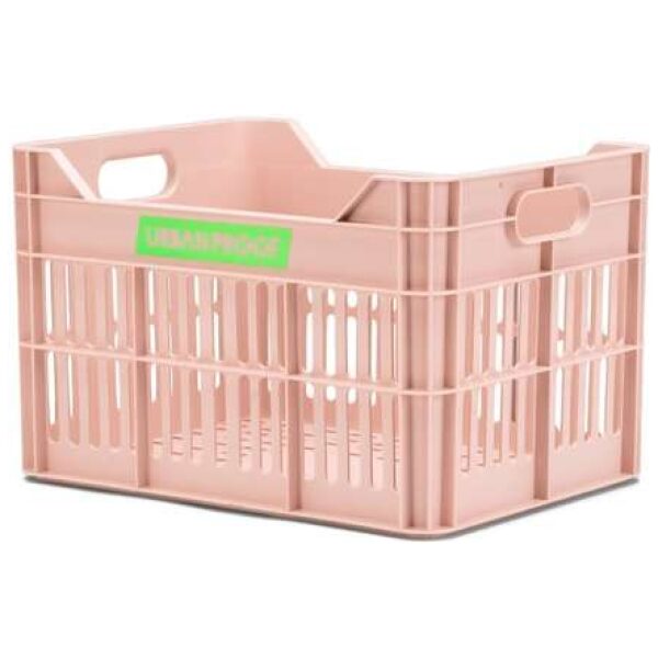 Urban Proof fietskrat 15L pastel pink Recycled 30x Roze