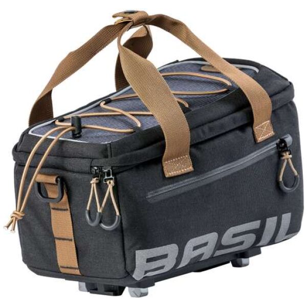 Basil dragertas Miles trunkbag grijs/zwart MIK 7L Black Slate