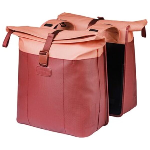 Basil fietstas dubbel Vive bordeaux/roze 28-35L Burgundy/Pink