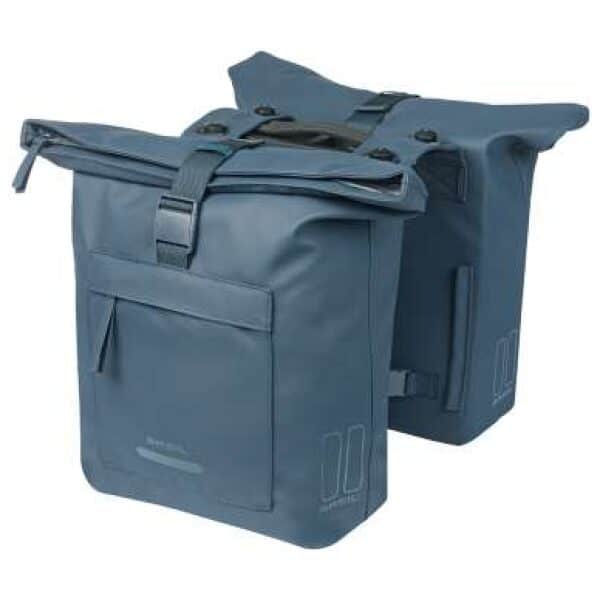 Basil fietstas dubbel Brooklyn marine blauw MIK 41 Navy